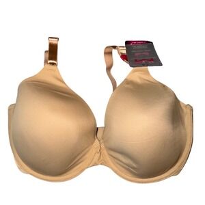 Maidenform Demi Coverage T-Shirt Bra Tan Nude Underwire 36DD NWT